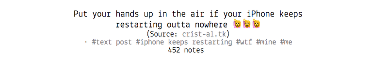 Illustration for article titled "iPhone Keeps Restarting" Glitch Is Driving the Internet Crazy